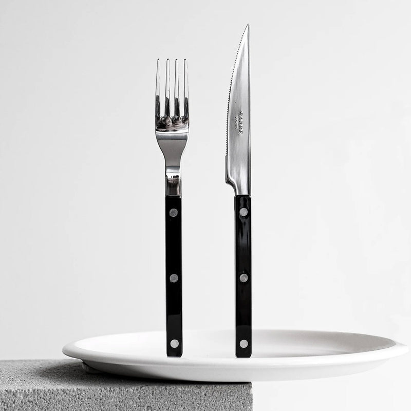 Sabre Bistrot Shiny Solid Black 24cm Dinner Knife