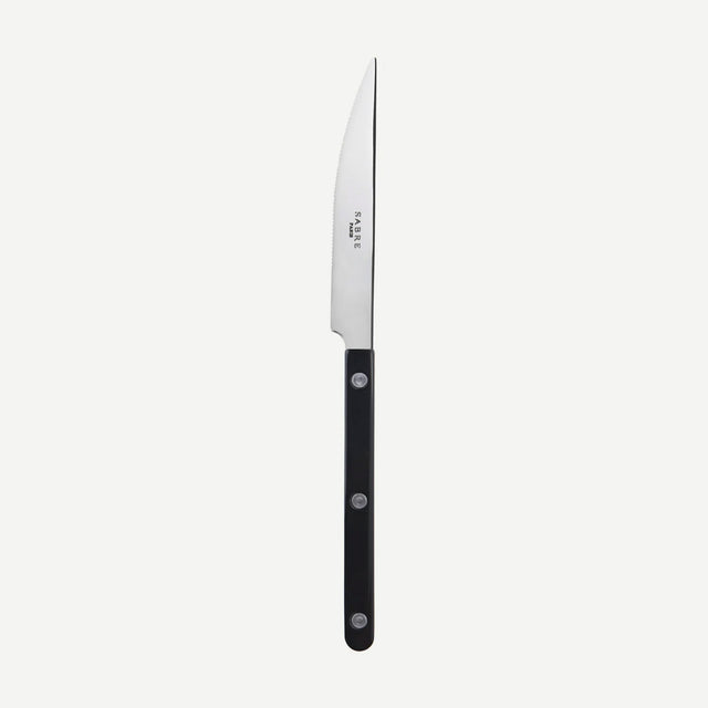 Sabre Bistrot Shiny Solid Black 24cm Dinner Knife