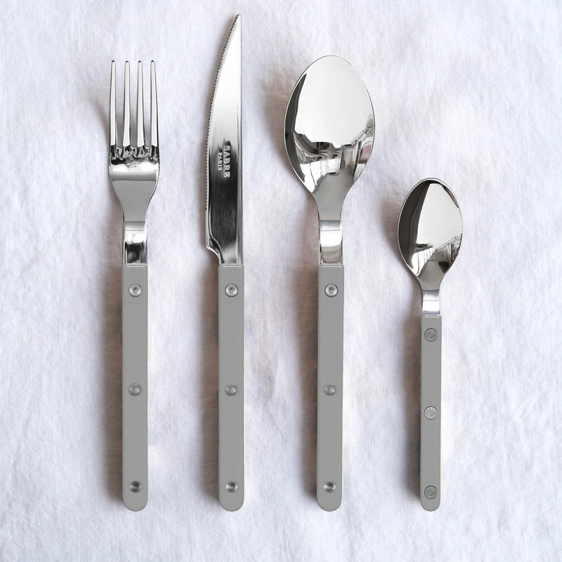 Sabre Bistrot Shiny Solid Grey 16cm Tea Spoon