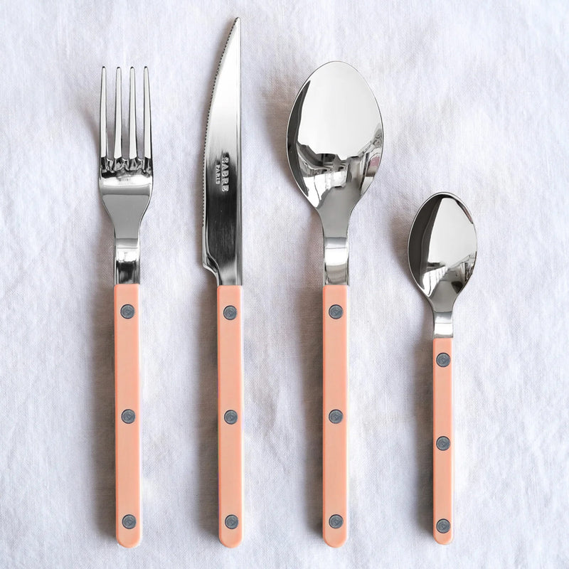 Sabre Bistrot Shiny Solid Nude Pink 16cm Tea Spoon