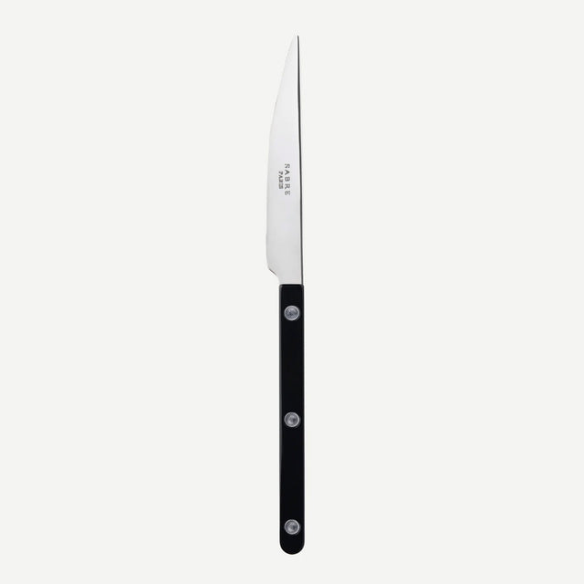 Sabre Bistrot Shiny Solid Black 20cm Dessert Knife
