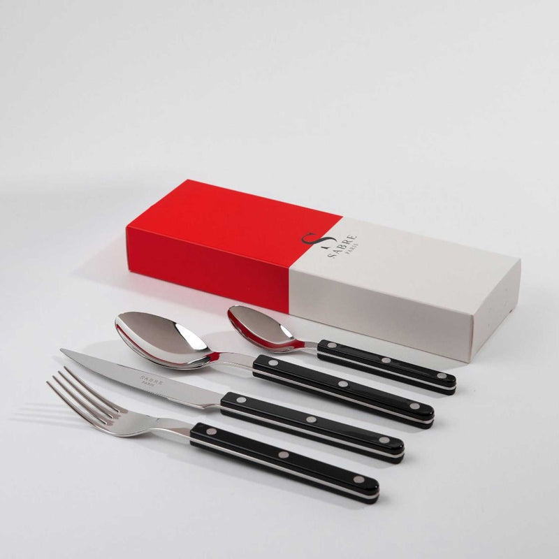 Sabre Bistrots Shiny Solid Black 4 Piece Cultery Set
#3