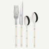 Sabre Bistrot Shiny Solid Ivory 24 Pieces Cutlery Set, 041