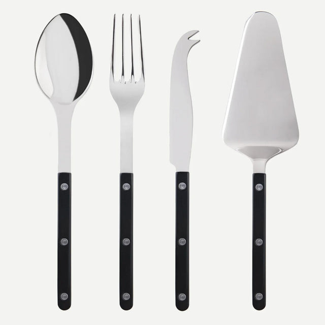 Sabre Bistrot Shiny Solid Black Serving Cutlery Set