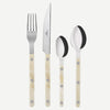 Sabre Bistrot Shiny Horn Faux 24 Pieces Cutlery Set, 041