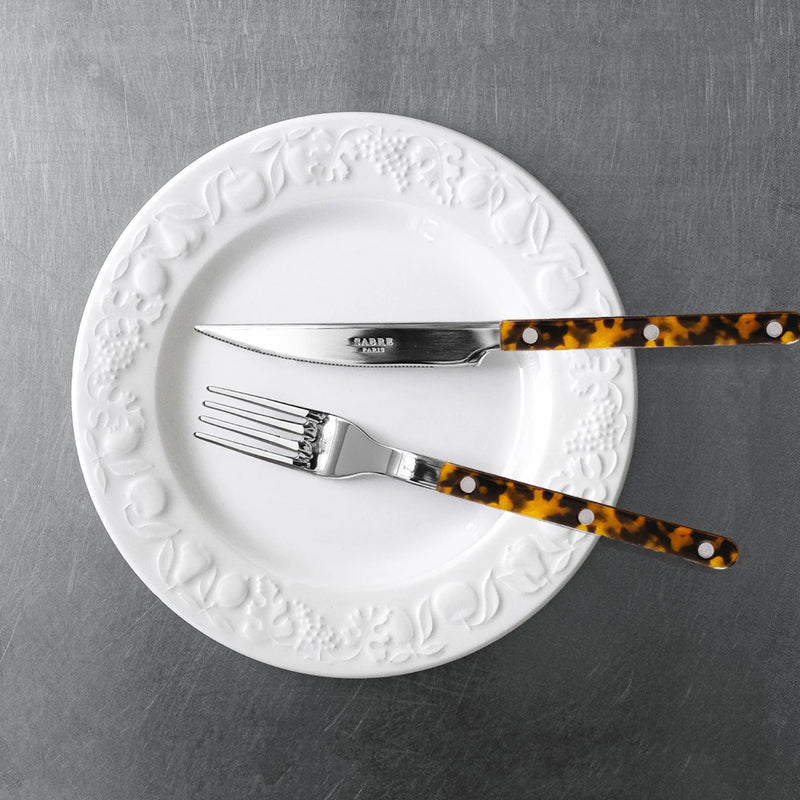 Sabre Bistrot Shiny Tortoise Faux 24 Pieces Cutlery Set, 041
