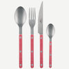 Sabre Bistrot Vintage Gingham Red 24 Pieces Cutlery Set, 024