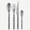 Sabre Bistrot Vintage Gingham Black 24 Pieces Cutlery Set, 024