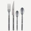 Sabre Bistrot Vintage Gingham Black 24 Pieces Cutlery Set, 041