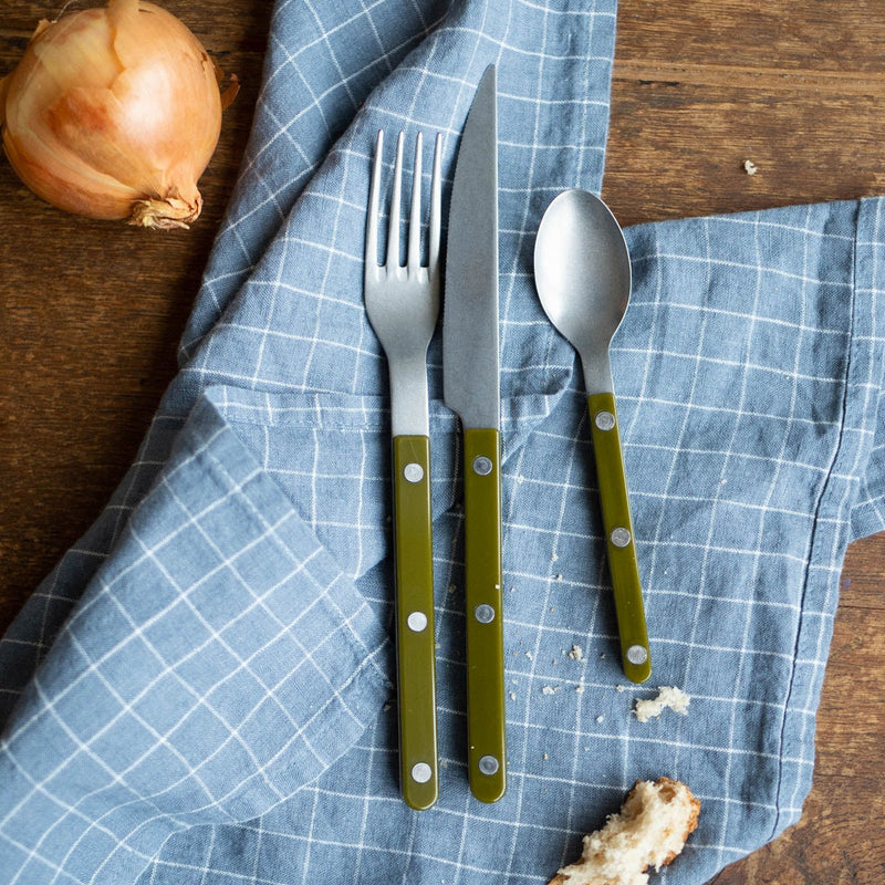 Sabre Bistrot Vintage Bistrot Solid Green Fern 16cm Teaspoon