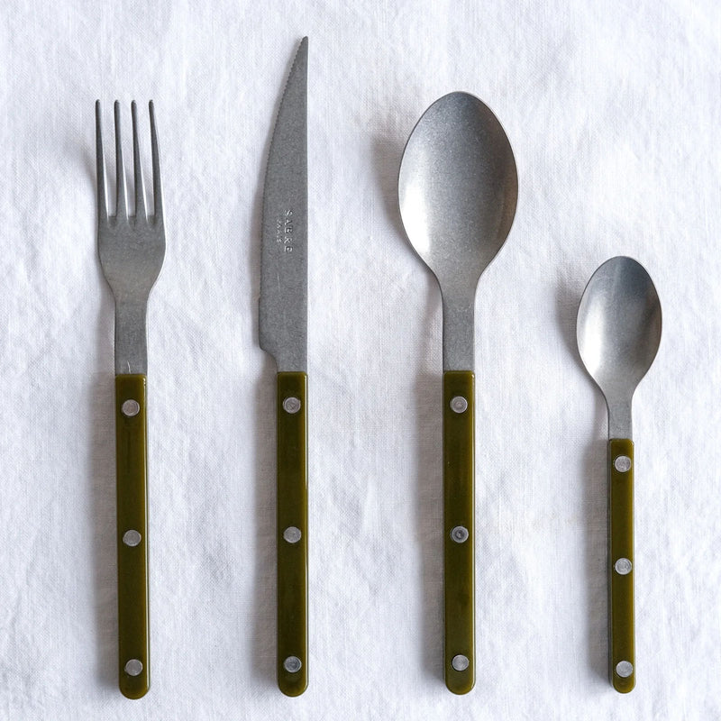 Sabre Bistrot Vintage Bistrot Solid Green Fern 16cm Teaspoon