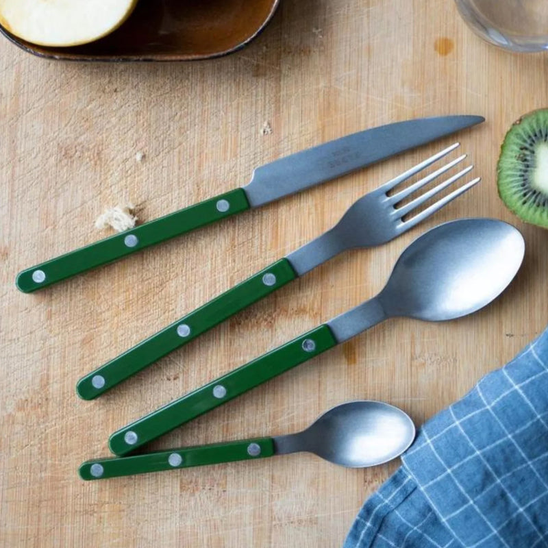 Sabre Bistrot Vintage Solid Green 4 Pieces Cutlery Set, 040