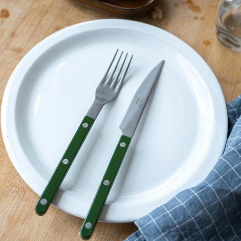 Sabre Bistrot Vintage Solid Green 4 Pieces Cutlery Set, 040