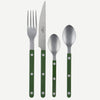 Sabre Bistrot Vintage Solid Green 4 Pieces Cutlery Set, 040