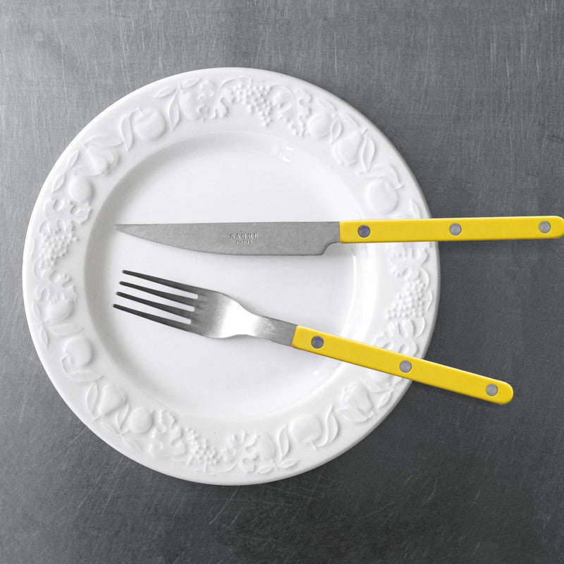 Sabre Bistrot Vintage Solid Yellow 4 Pieces Cutlery Set, 040