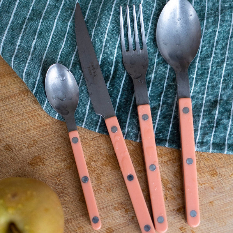 Sabre Bistrot Vintage Solid Nude Pink 4 Pieces Cutlery Set, 040
