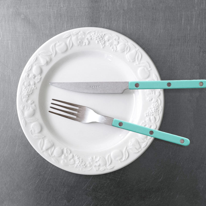 Sabre Bistrot Vintage Solid Pastel Green 4 Pieces Cutlery Set, 040