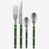 Sabre Bistrot Vintage Solid Green 24 Pieces Cutlery Set, 041