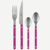 Sabre Bistrot Vintage Solid Raspberry 24 Pieces Cutlery Set, 041