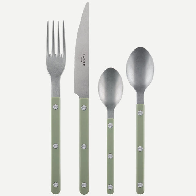 Sabre Bistrot Vintage Solid Asparagus 24 Pieces Cutlery Set, 041