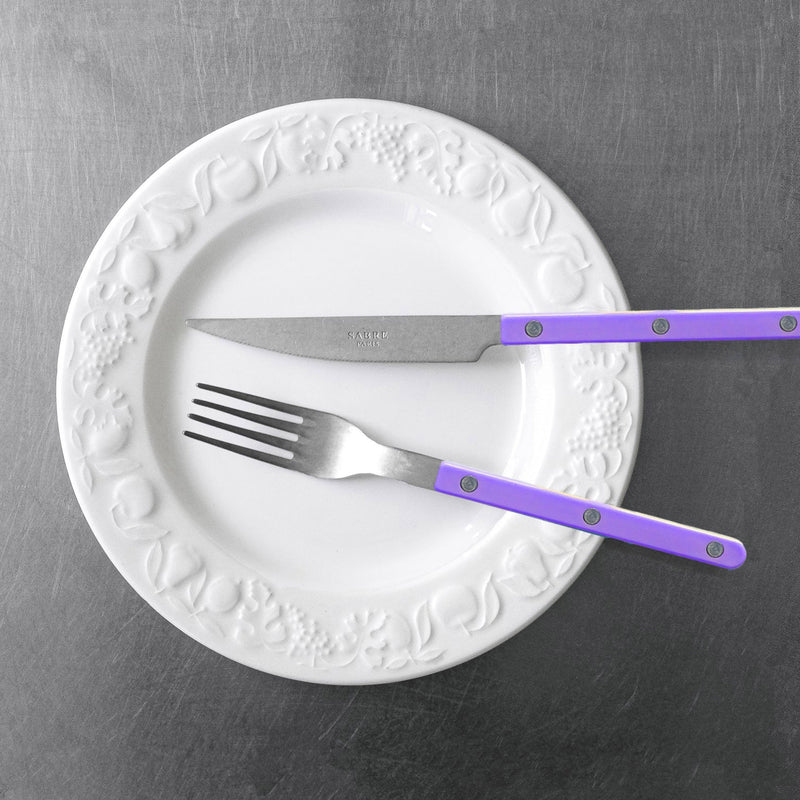 Sabre Bistrot Vintage Solid Purple 24 Pieces Cutlery Set, 041