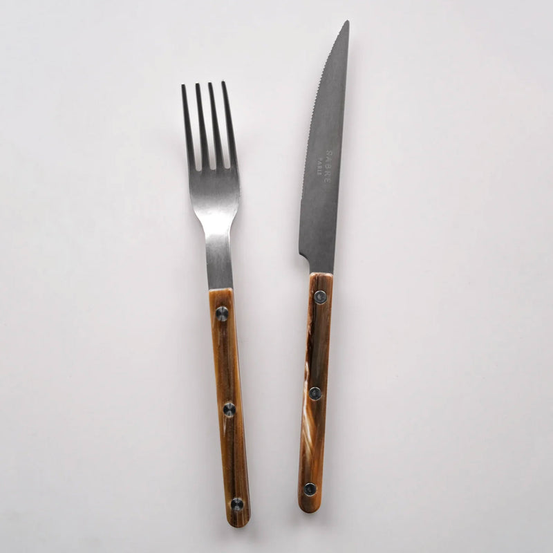 Sabre Bistrot Vintage Buffalo Faux 24 Pieces Cutlery Set, 024