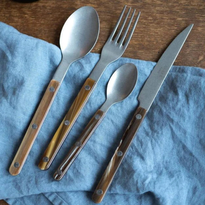 Sabre Bistrot Vintage Buffalo Faux 24 Pieces Cutlery Set, 041