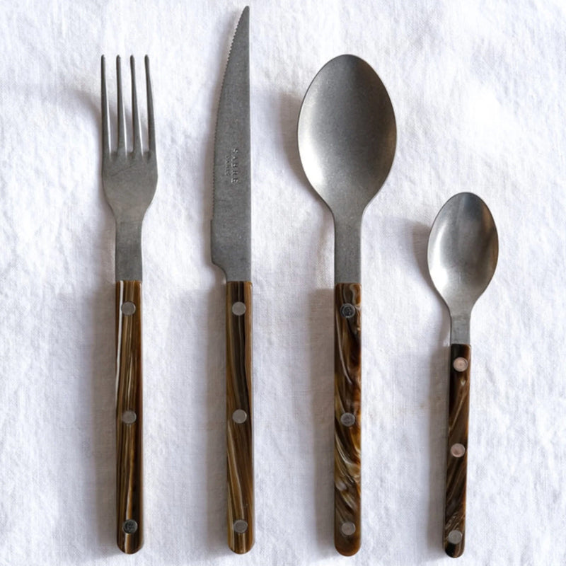 Sabre Bistrot Vintage Buffalo Faux 24 Pieces Cutlery Set, 041