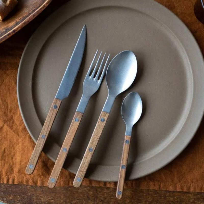 Sabre Bistrot Vintage Teak 4 Pieces Cutlery Set, 040