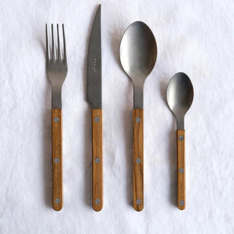Sabre Bistrot Vintage Teak 4 Pieces Cutlery Set, 033