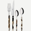 Sabre Bistrot Shiny Dune Black 4 Pieces Cutlery Set, 033