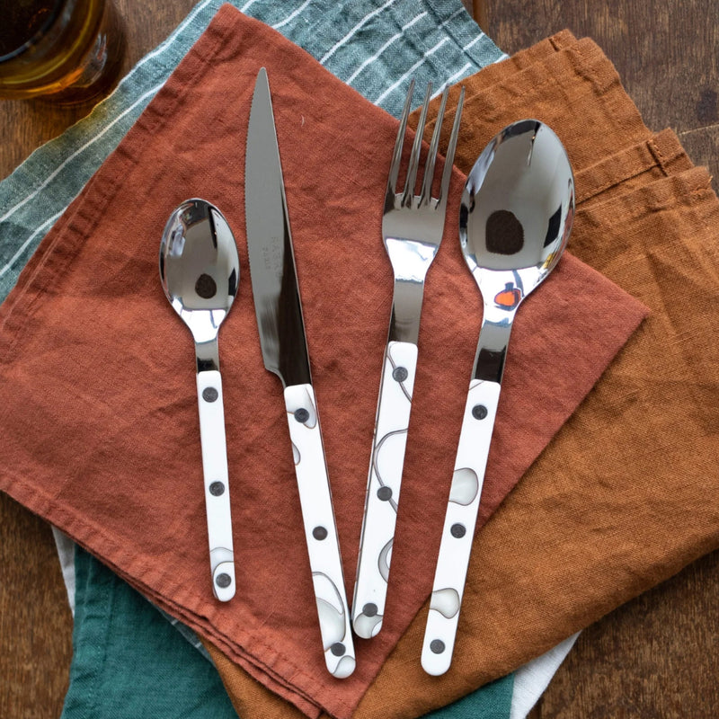 Sabre Bistrot Shiny Dune Ivory 24 Pieces Cutlery Set, 041
