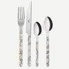 Sabre Bistrot Shiny Dune Ivory 24 Pieces Cutlery Set, 041