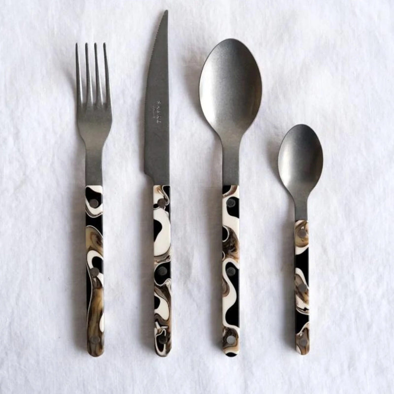 Sabre Bistrot Vintage Dune Black 4 Pieces Cutlery Set, 033
