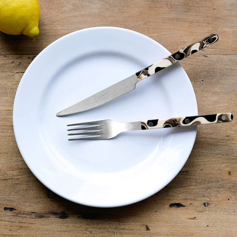 Sabre Bistrot Vintage Dune Black 4 Pieces Cutlery Set, 033