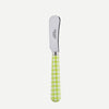 Sabre Gingham Lime 12cm Butter Spreader