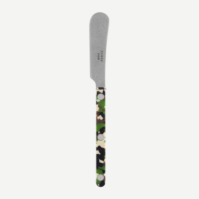 Sabre Bistrot Vintage Camouflage Green 14cm Butter Spreader