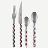 Sabre Bistrot Vintage Tartan White 4 Pieces Cutlery Set, 033
