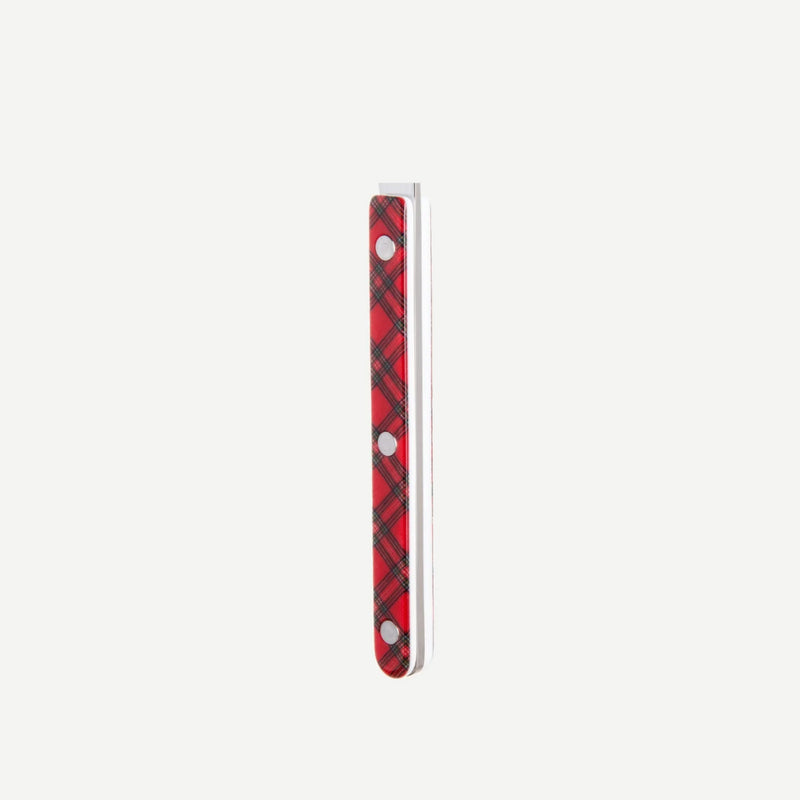 Sabre Bistrot Vintage Tartan Red 24 Pieces Cutlery Set, 041
