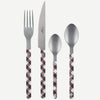 Sabre Bistrot Vintage Tartan White 24 Pieces Cutlery Set, 041