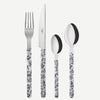 Sabre Bistrot Shiny Toile Black 4 Pieces Cutlery Set, 040