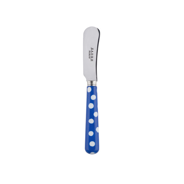 Sabre White Dots Lapis Blue 14cm Butter Spreader
