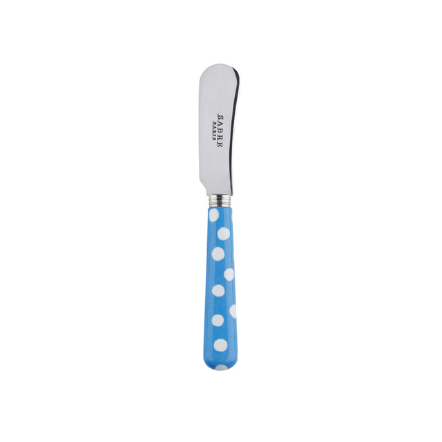 Sabre White Dots Light Blue 14cm Butter Spreader