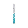 Sabre White Dots Turquoise 14cm Butter Spreader
