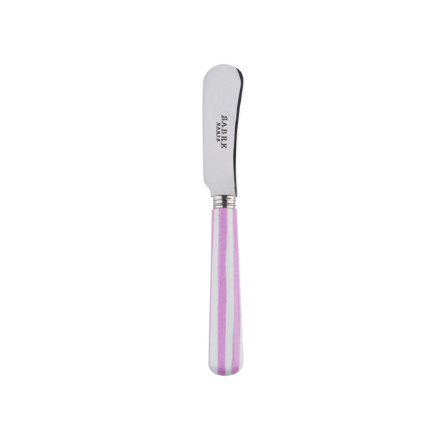 Sabre White Stripe Pink 14cm Butter Spreader