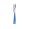 Sabre Gingham Lapis Blue 14cm Butter Spreader