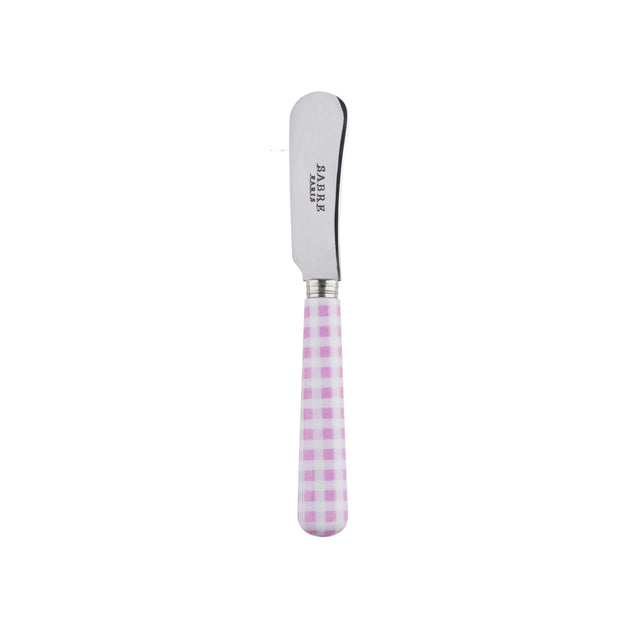 Sabre Gingham Pink 14cm Butter Spreader