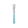 Sabre Gingham Turquoise 14cm Butter Spreader