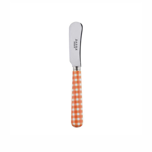 Sabre Gingham Orange 14cm Butter Spreader
