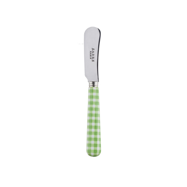 Sabre Gingham Garden Green 14cm Butter Spreader